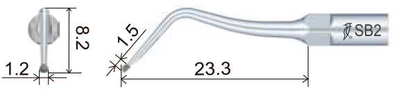 Размеры наконечника для скалера
